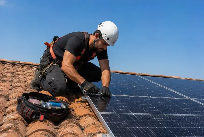 Maintenance et monitoring de panneaux solaires à Castelreng