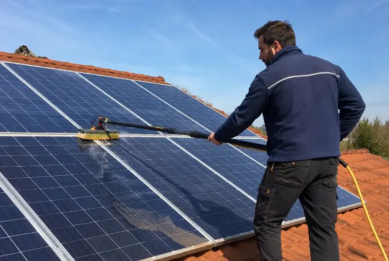 Nettoyage et entretien de panneaux solaires à Castelreng