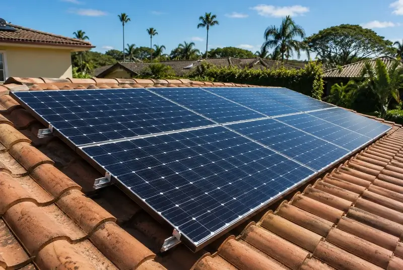 Installation de panneaux solaires à Castelreng